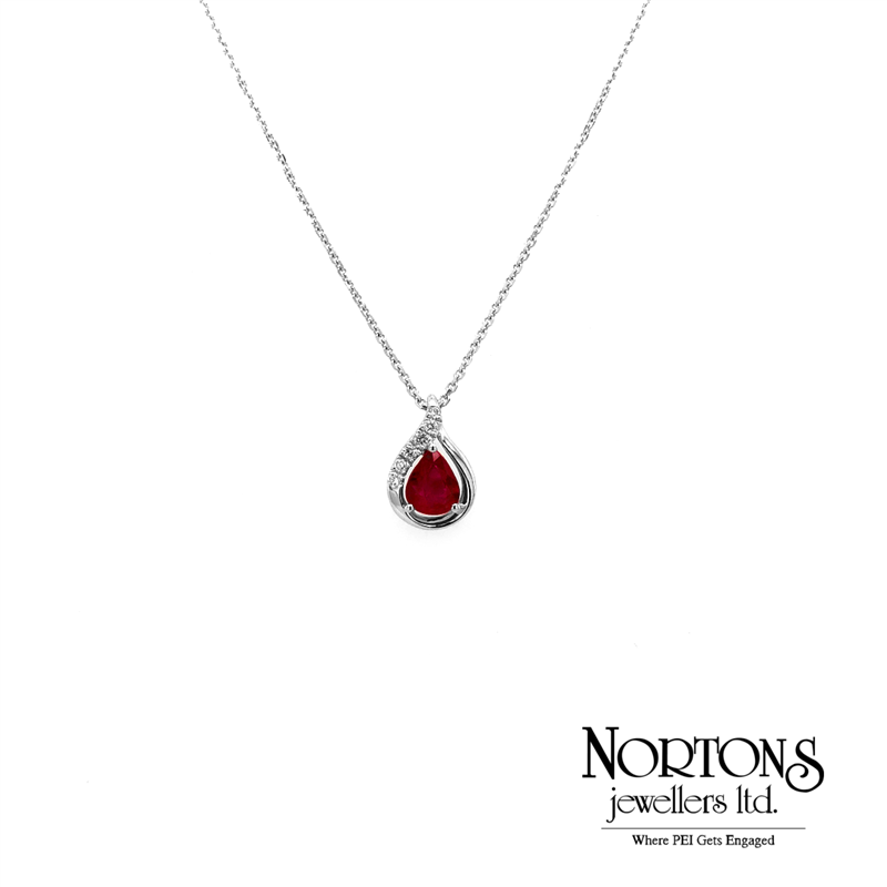 Black ruby necklace deals