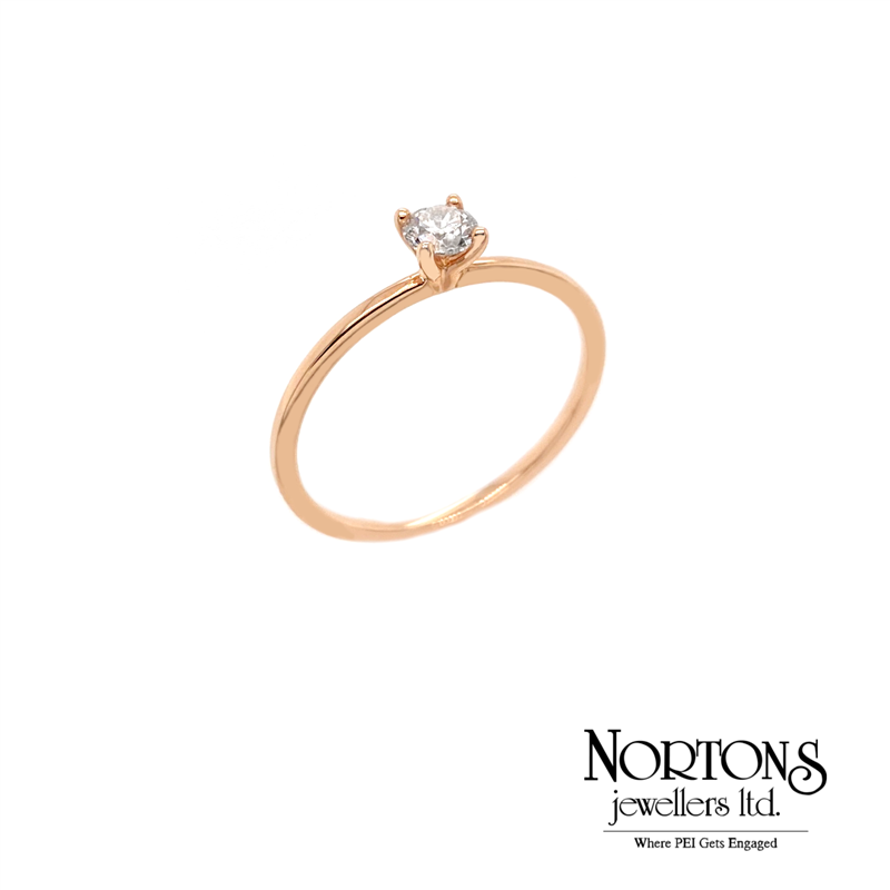21 Canadian Diamond Engagement Ring in 10 Karat Rose Gold– Nortons