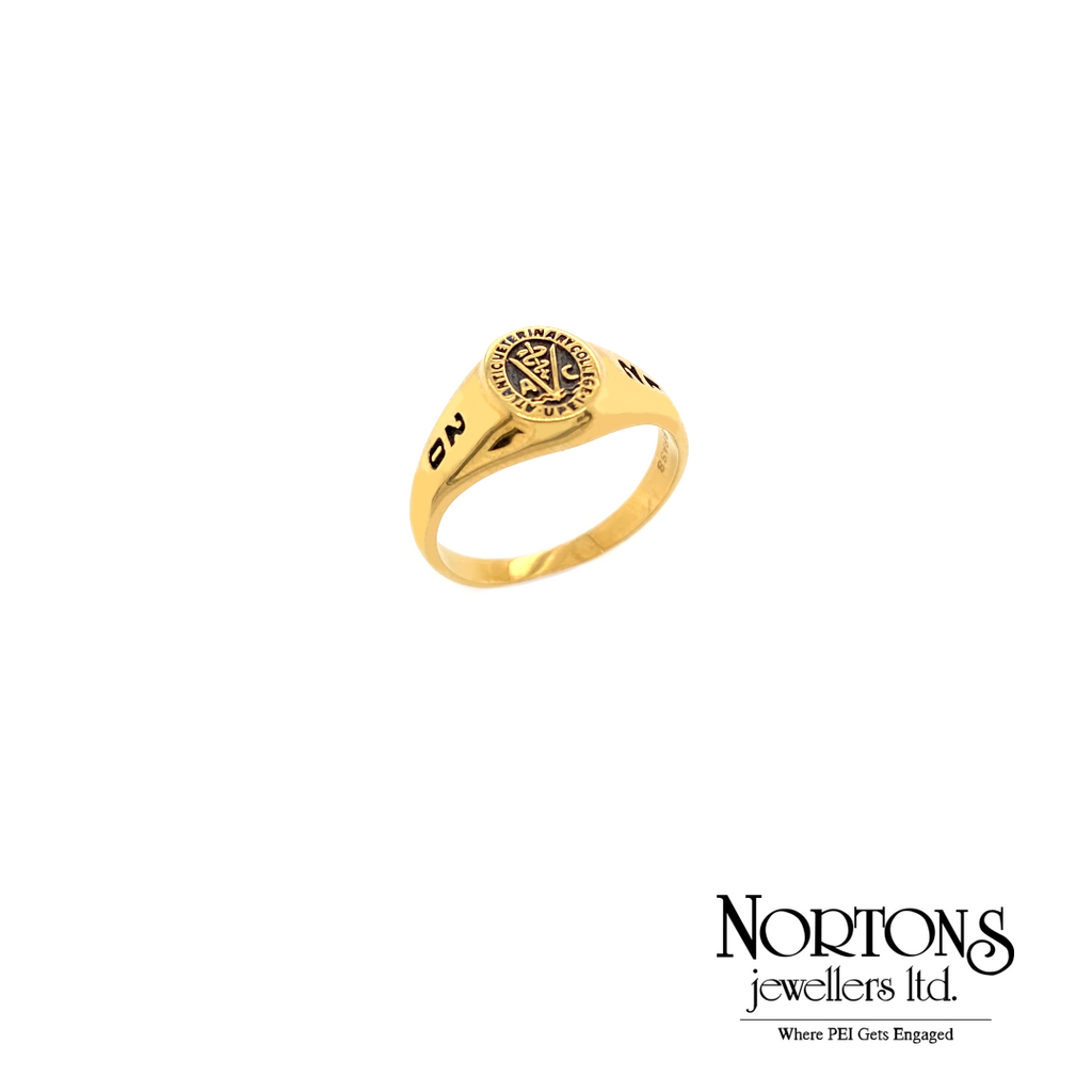 Gold college ring discount